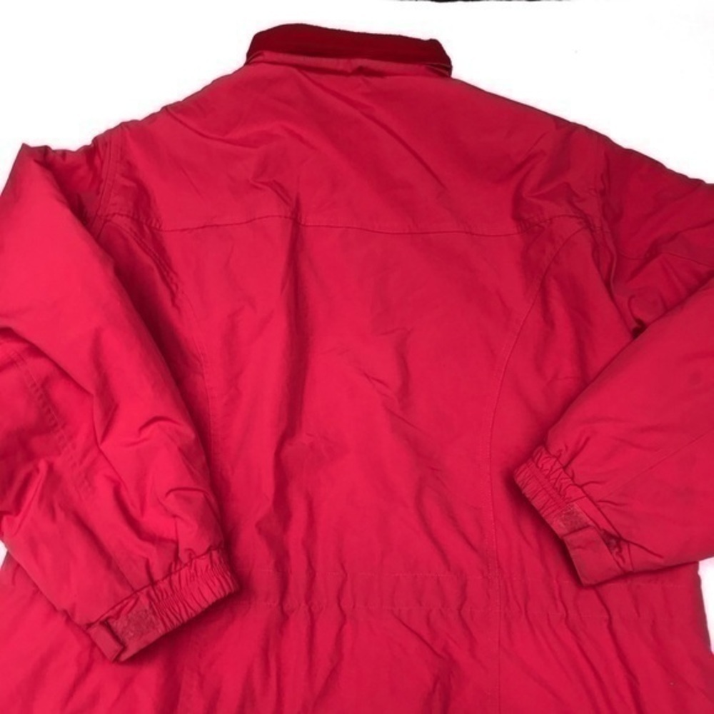 L.L.Bean quilted lined parka coat women’s L coral - Picture 4 of 8